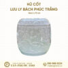 Hũ Cốt Cao Cấp Ngọc Lưu Ly Xanh Bách Phúc Trắng