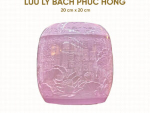 Hũ Cốt Cao Cấp Ngọc Lưu Ly Xanh Bách Phúc Hồng