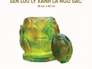 Hũ Cốt Cao Cấp Ngọc Lưu Ly Liên Ngũ Sắc Bách Phúc