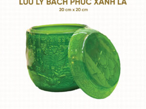 Hũ Cốt Cao Cấp Ngọc Lưu Ly Lục Bách Phúc