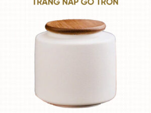 Hũ cốt gốm trắng
