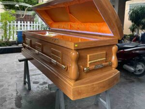 Quan tài hoả táng hiện đại Kim Trường Phúc bên trong