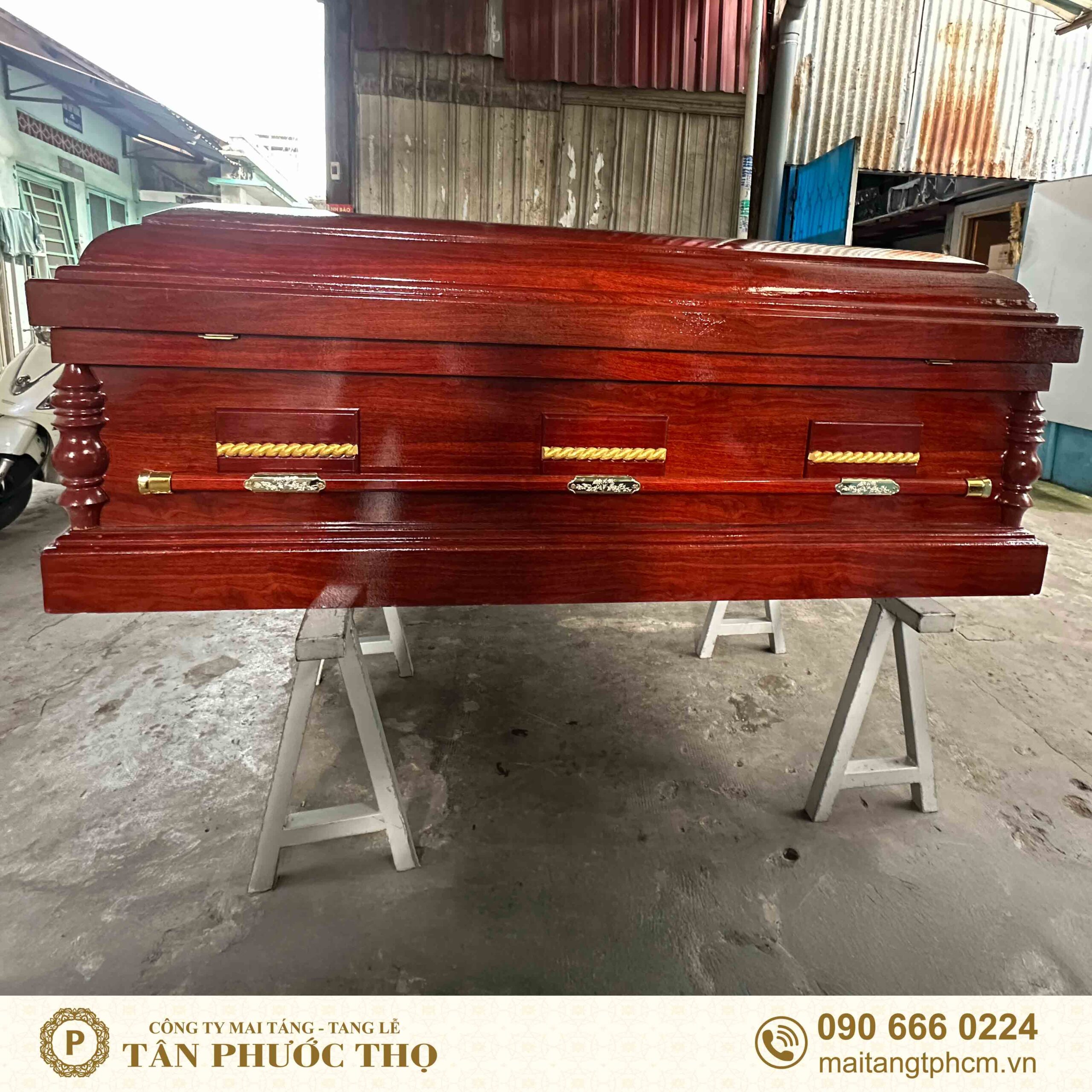 Quan tài hoả táng hiện đại Hồng Đại Phúc ngang