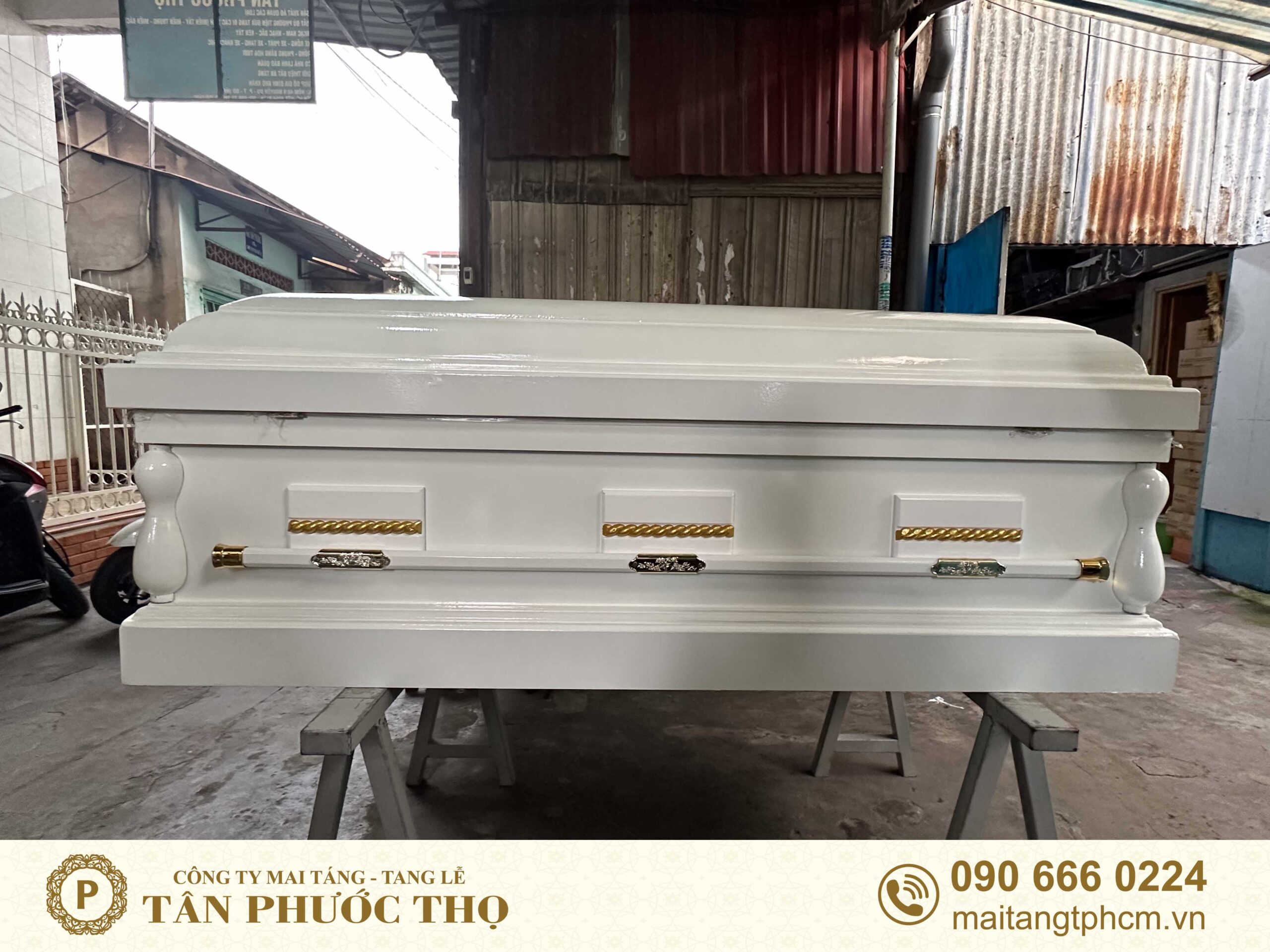 Quan tài hoả táng hiện đại Bạch Đại Phúc ngang