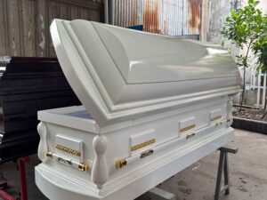 Quan tài hoả táng hiện đại Bạch Đại Phúc mở nắp