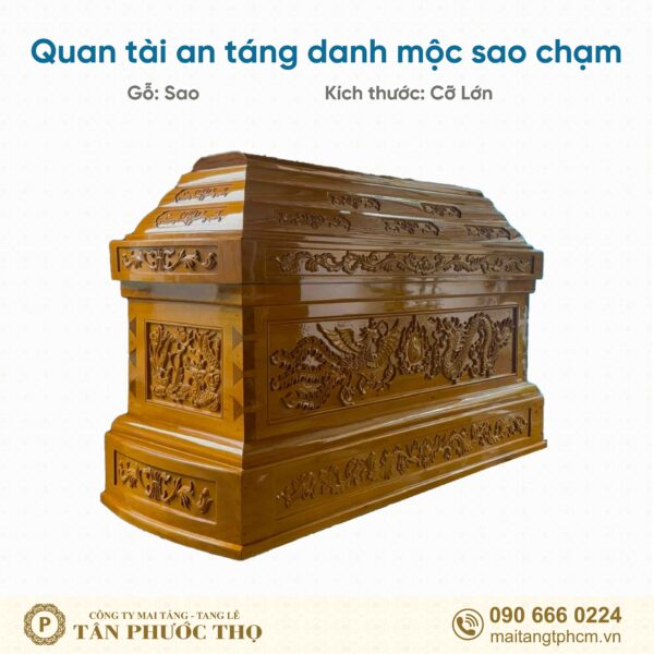 Quan Tài Địa Táng Danh Mộc Sao Chạm