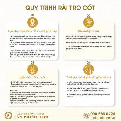 Quy trình rải tro cốt