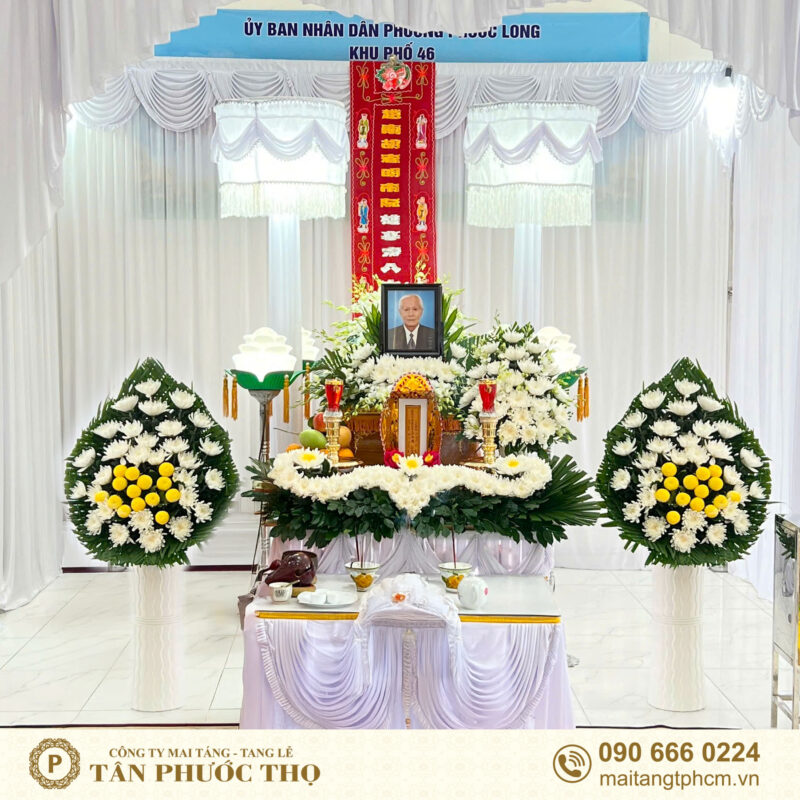 trang trí hoa tang lễ gói tang lễ hiện đại trong dịch vụ tang lễ trọn gói