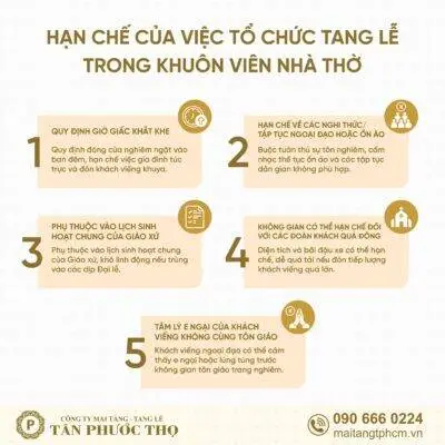 Hạn chế của dịch vụ tang lễ trọn gói tại nhà thờ