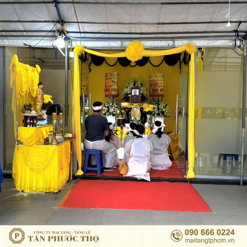 sảnh tang dịch vụ tang lễ ở chung cư và mai táng ở chung cư