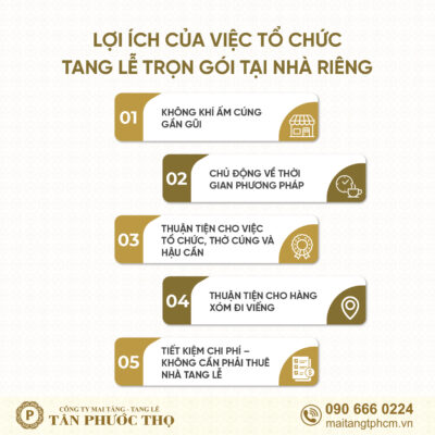 Lợi ích của dịch vụ tang lễ trọn gói tại nhà riêng