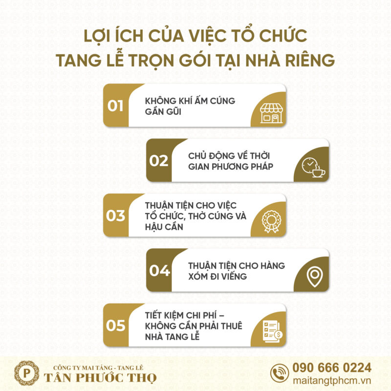 Lợi ích của dịch vụ tang lễ trọn gói tại nhà riêng