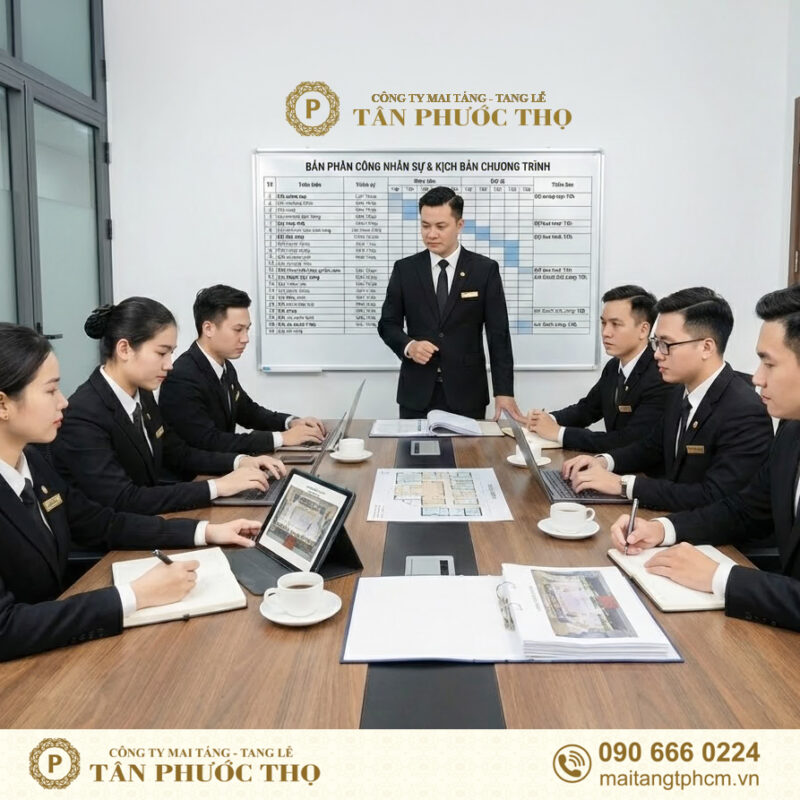 Ban Quản Lý trong đội ngũ sự kiện tang lễ