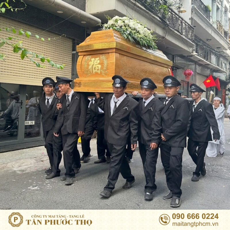 quan tài cao cấp trong gói tang lệ hiện đại hoả táng trang trọng và dịch vụ tang lễ trọn gói