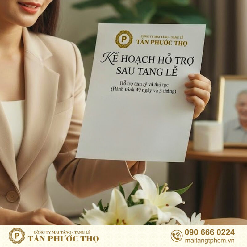 kế hoạch hậu tang lễ của dịch vụ tang lễ trọn gói và sự kiện tang lễ