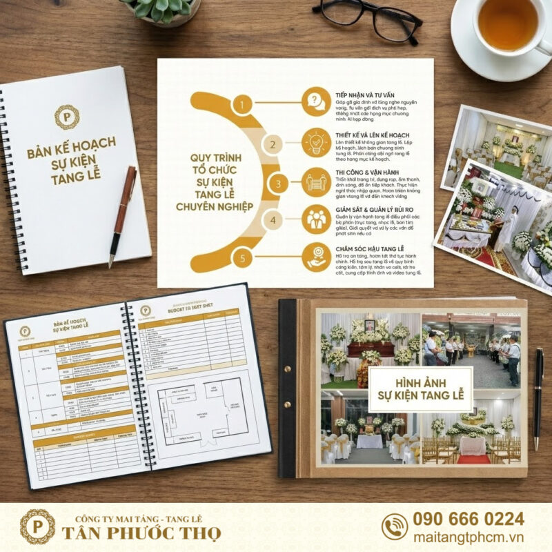 quy trình tổ chức sự kiện tang lễ cho dịch vụ tang lễ trọn gói và sự kiện tang lễ
