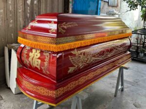 quan tài hoả táng bầu chạm rồng