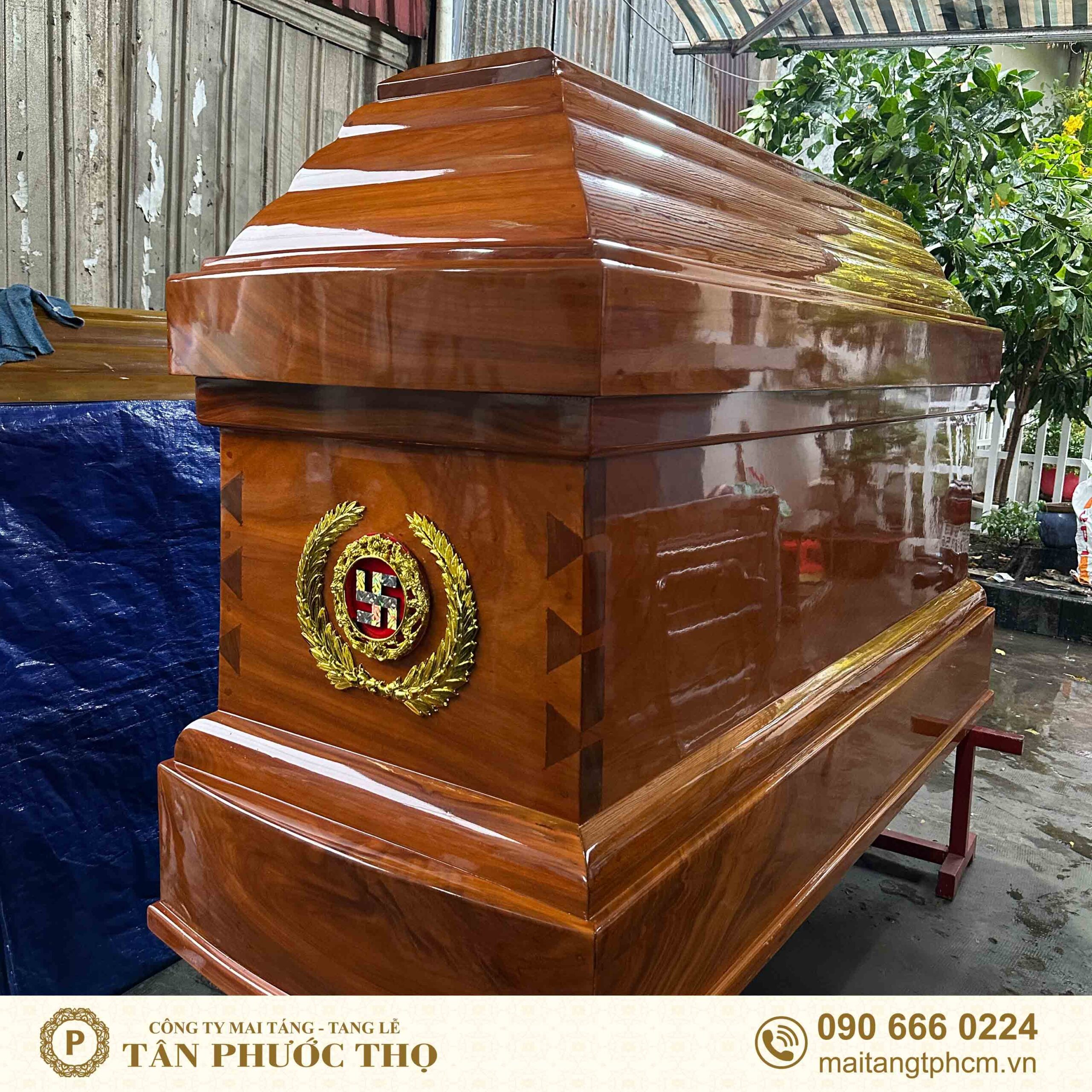 quan tài địa táng danh mộc gõ