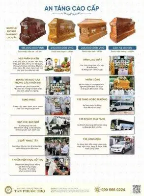gói dịch vụ an táng trọn gói cao cấp