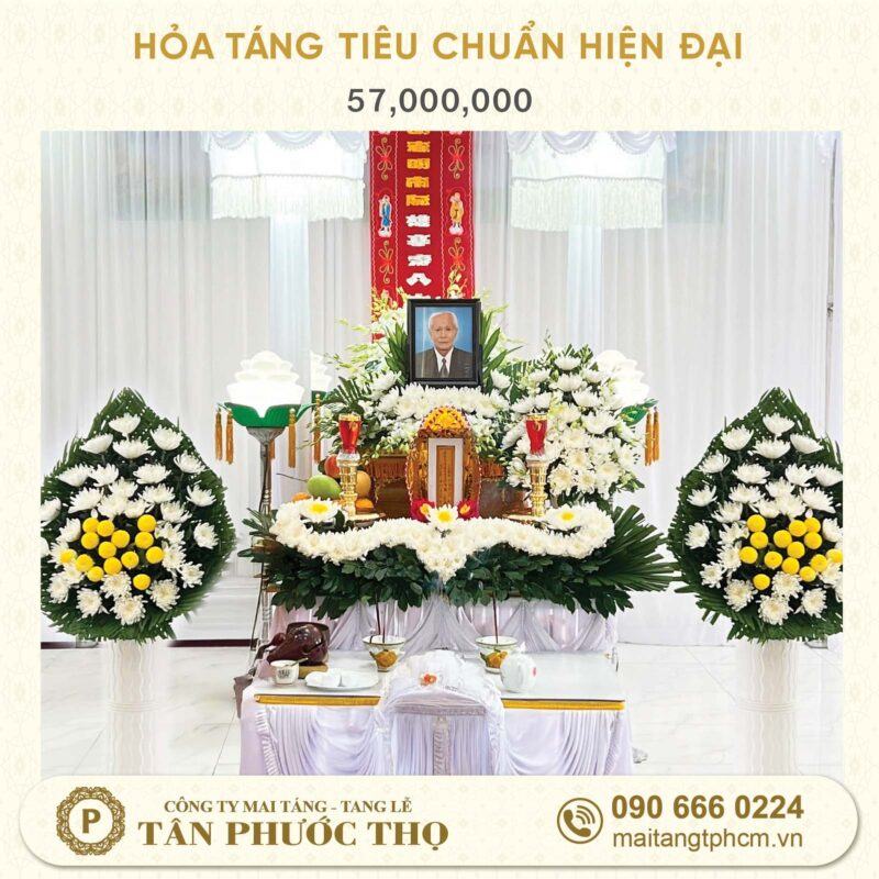 gói hoả táng tiêu chuẩn tang lễ hiện đại