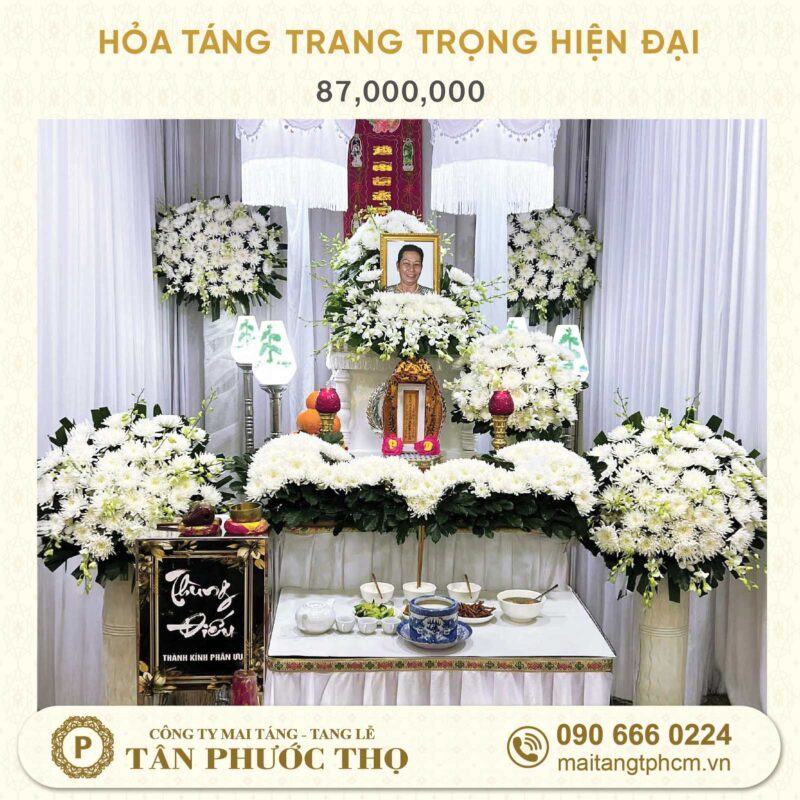 Gói hoả táng trang trọng tang lễ hiện đại