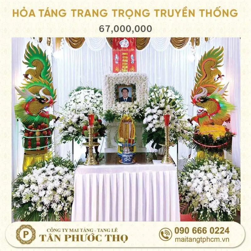 thumbnail gói tang lễ hoả táng trang trọng truyền thống - gói hoả táng trang trọng