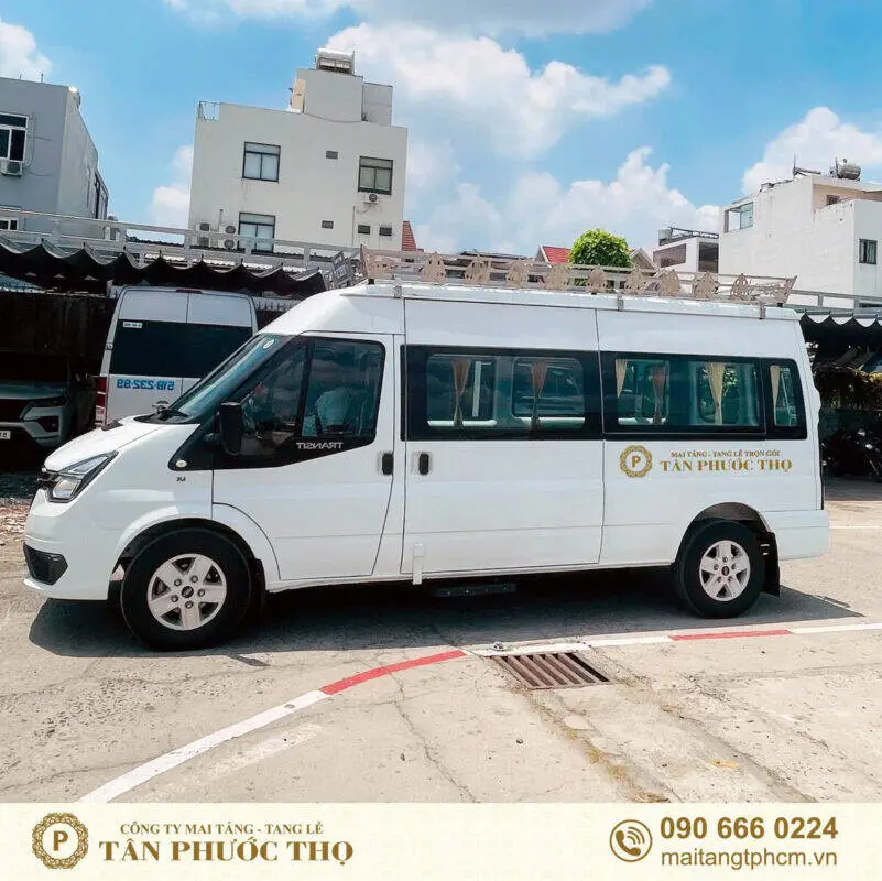 xe tang trong dịch vụ tang lễ và dịch vụ mai táng tân phước thọ