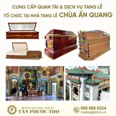 trại hòm gần Nhà tang lễ Chùa Ấn Quang