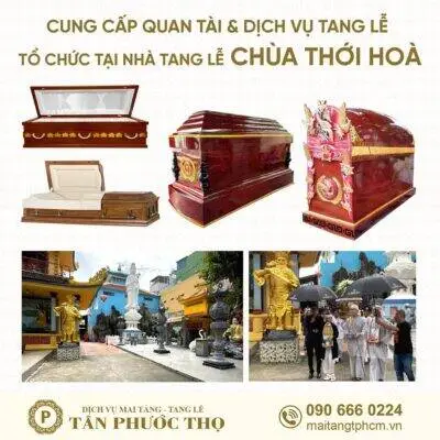 trại hòm gần Nhà tang lễ Chùa Thới Hoà