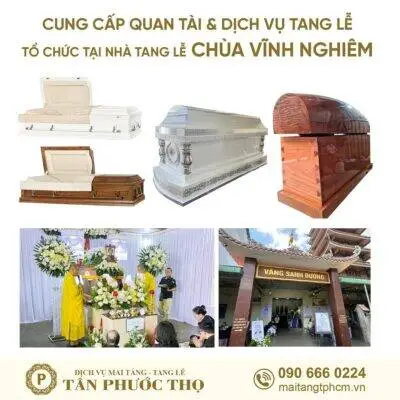 trại hòm gần Nhà tang lễ Chùa Vĩnh Nghiêm